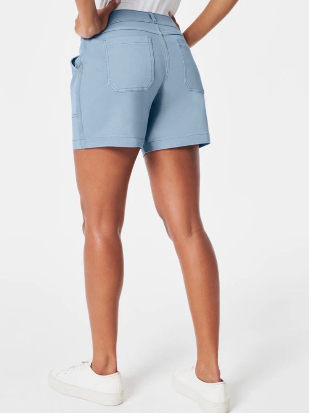 SPANX Slate grey High-Rise Utility Shorts 6” - Picture 7 of 10